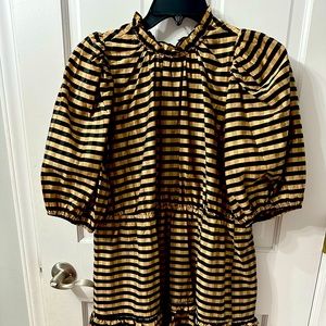 Marie Oliver gold and black size medium dress